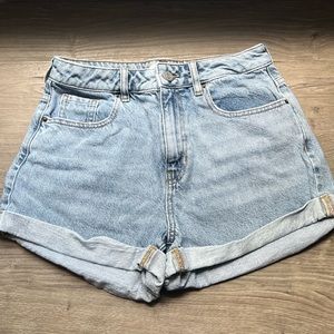 PACSUN Light Blue Mom Jean Shorts
